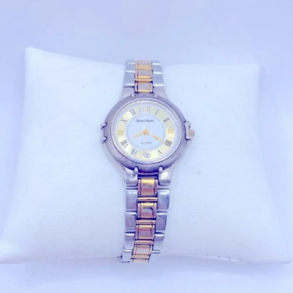 Working! Men’s Hugo Maxx Vintage 2 Tone Minimalist Watch